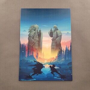 Displate Naruto Madara vs Hashirama Battle Metal Wall Art Poster
